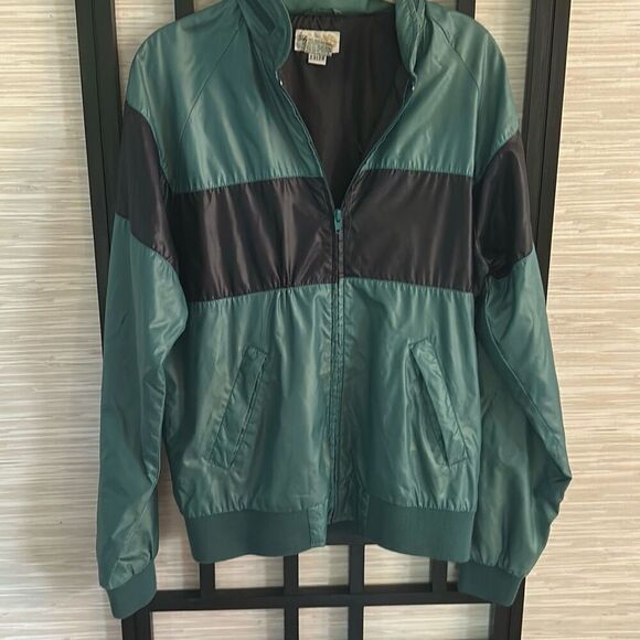 Izod Club vintage windbreaker jacket with hoodie size small 80s - Picture 1 of 5